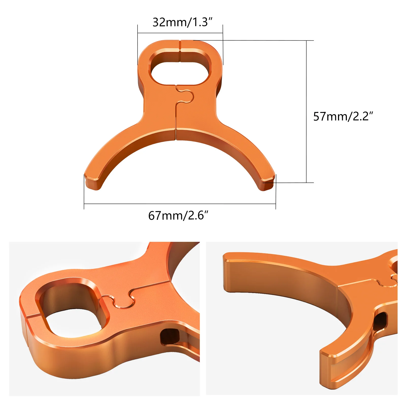 NICECNC Front Brake Hose Line Guide Clamp Holder For 2026 KTM 690 Enduro R 690 SMC R 2008-2026 790 890 Adventure R SMT 2021-2026 view 2