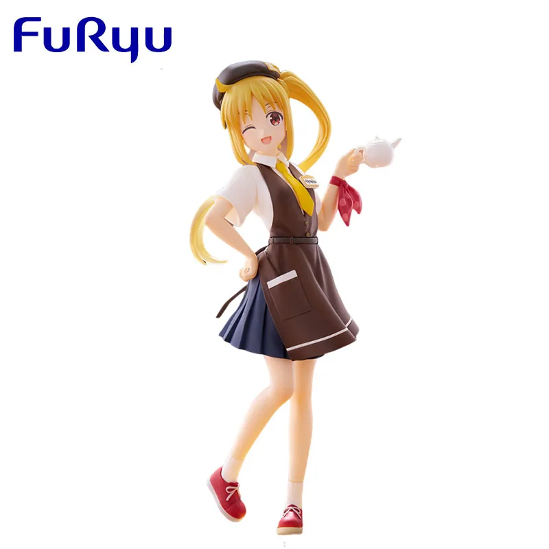 Genuíno original furyu bochi a rock ijichi nijika café estilo anime figura de ação modelo colecionável bonecas estatueta ornamento