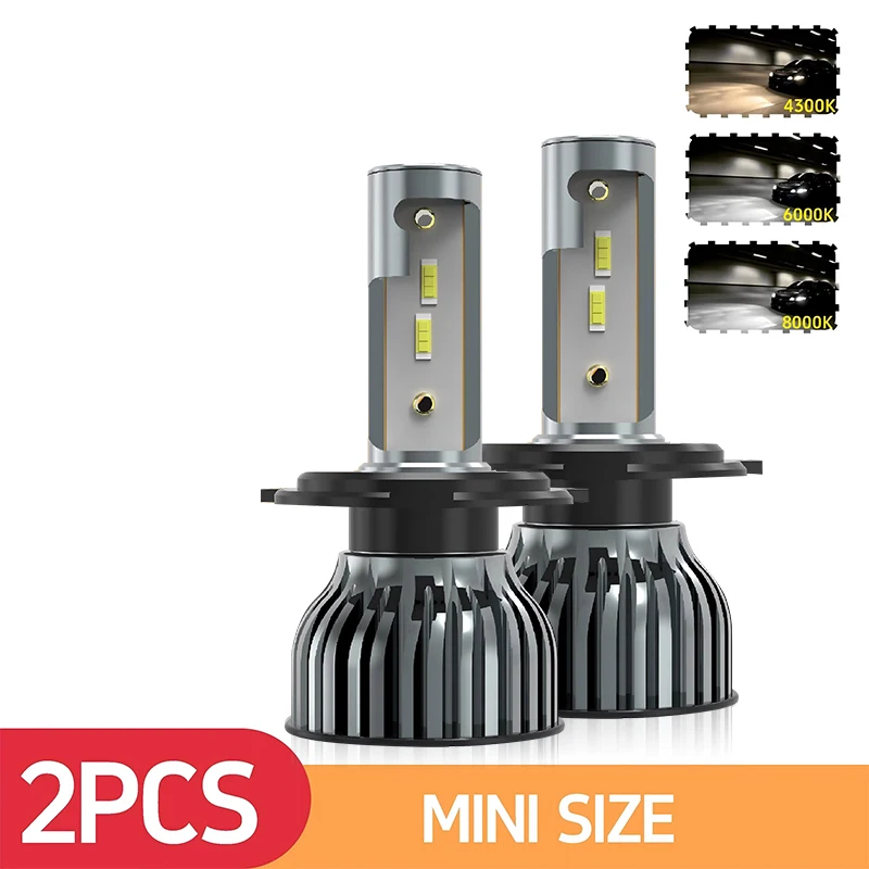 22000LM 160W 1860 CSP CHIPS 4300K/6000K/8000K Car LED Headlight H4 H7 H1 LED Headlamp 9005 HB3 9006 HB4 H8 H9 H11 Fog Lamp Mini