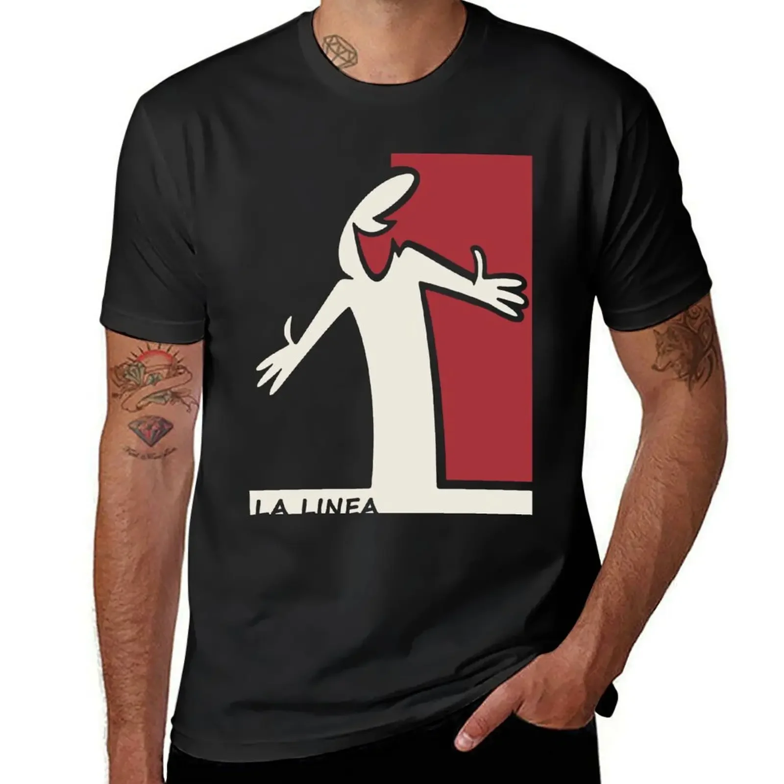 

Linea T-Shirt oversized graphic tee vintage anime shirt Anime t-shirt t shirts for men cotton