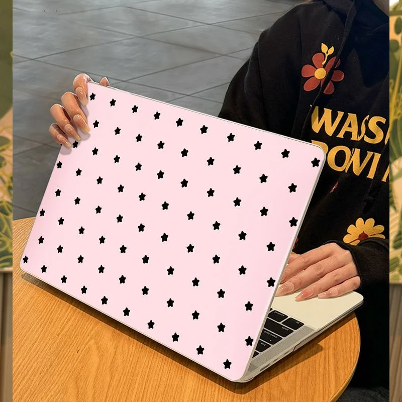 Girl Pink Star Laptop Case For Macbook Air 13.6 15 M5 M4 M3 M2 M1 Pro 14.2 16 A2141 Retina 13.3 15.4 Neo 13 A2179 A1989 Coverr