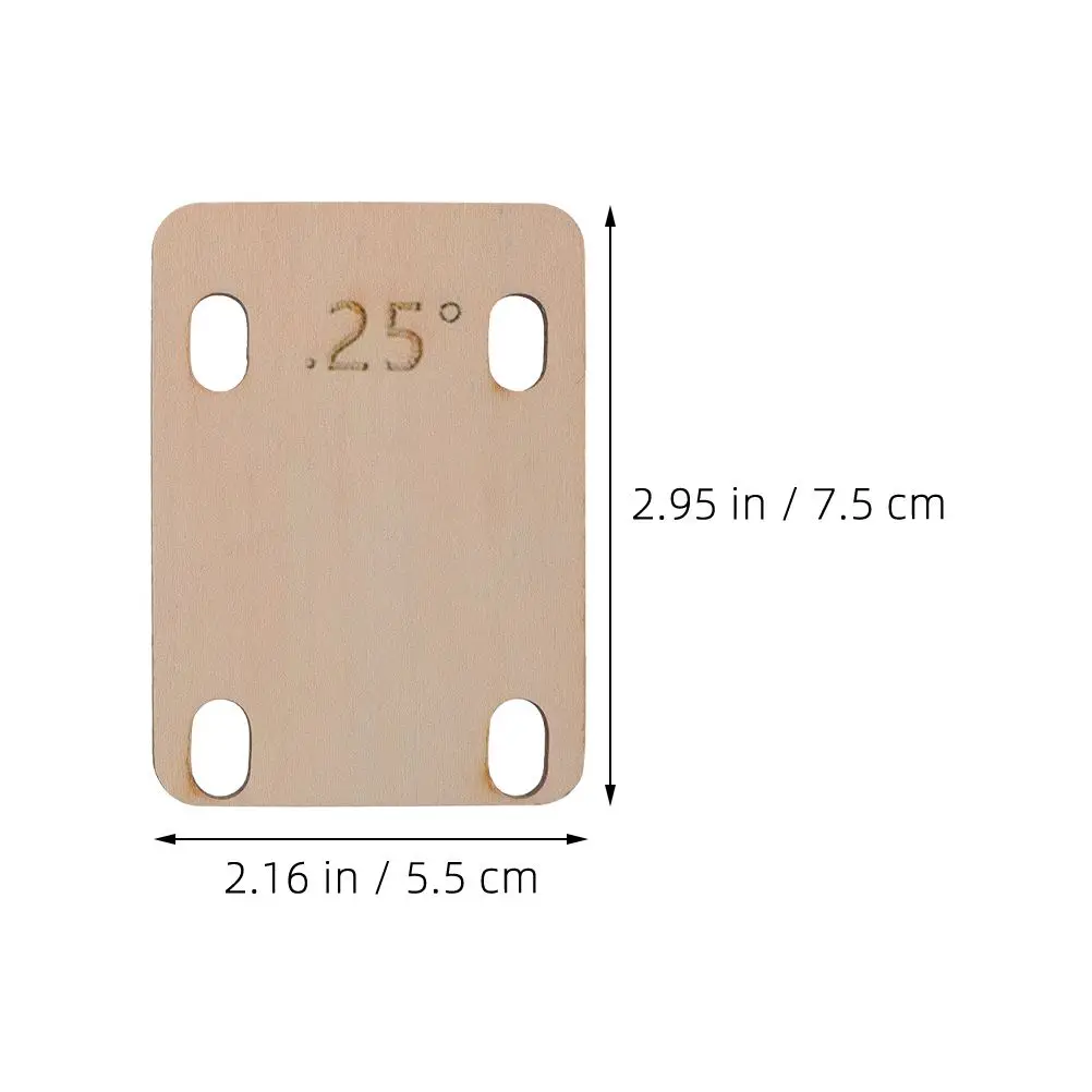 Guitar Spacers Electric Neck Shims Replacement Wood Bass Wooden Plate Acoustic Parts Accessories Mushrooms Head Buckles Strap