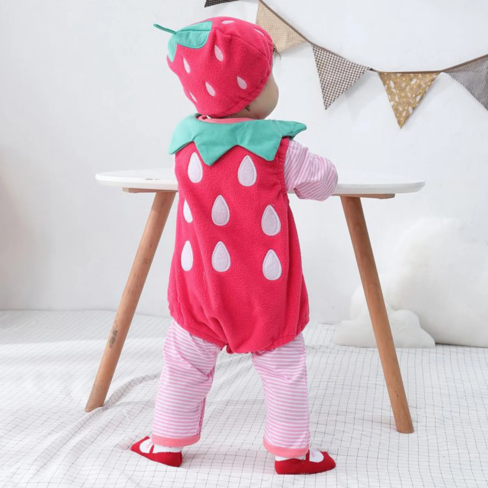 Baby Halloween Clothes Boy 0 To 24 Months Summer Baby Printed Triangle Romper Clothes Girl Fruit Jumpsuit Children\'s Clothing