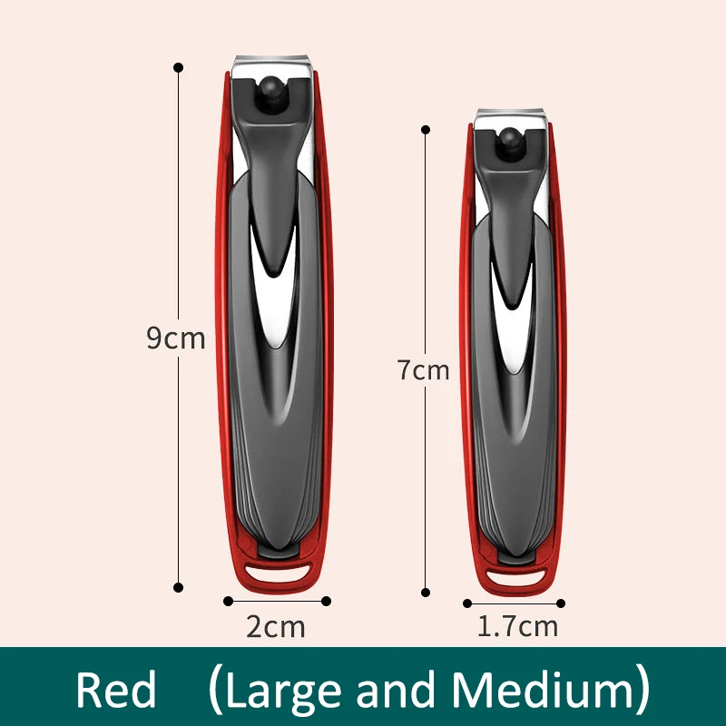 Kleurrijke nagelknipper Anti-splash nagelknipper Afneembaar ontwerp Vingernagelknipper Roestvrij staal manicure nagelgereedschap