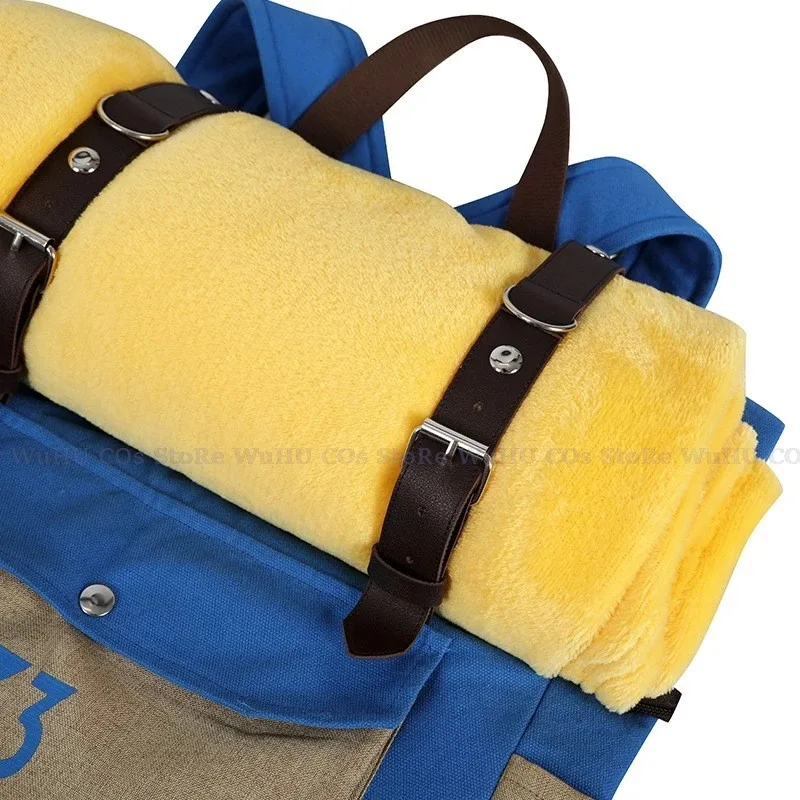 2025 yiyi Fall Cos Out disfraz de Cosplay Vault 33 mujer hombre superviviente Lucy mochila bolsa con manta mujeres hombres parte de Halloween