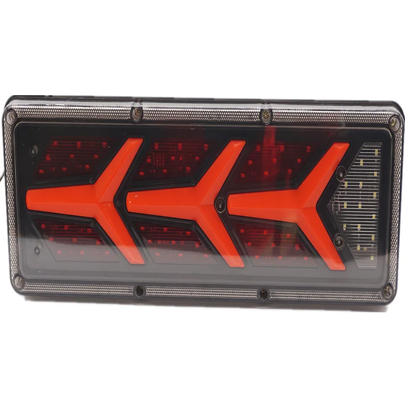 

2 шт. универсальные светодиодные задние фонари 12/24 В, водонепроницаемые стоп-сигналы заднего хода, указатель поворота, лампа для прицепов, караванов UTE