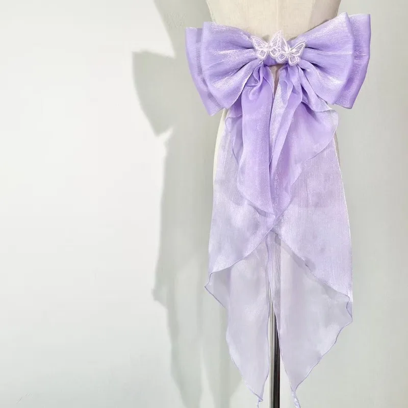 laco-de-tecido-brilhante-de-dupla-camada-grande-e-destacavel-com-cauda-longa-e-broche-decorativo-usado-para-enfeitar-vestidos