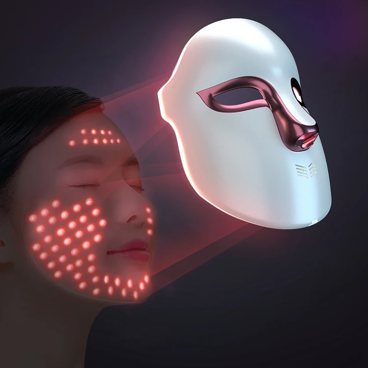 Beauty red light therapy Photon Mask Face 7 colors Led Infrared Facial Mask for home use