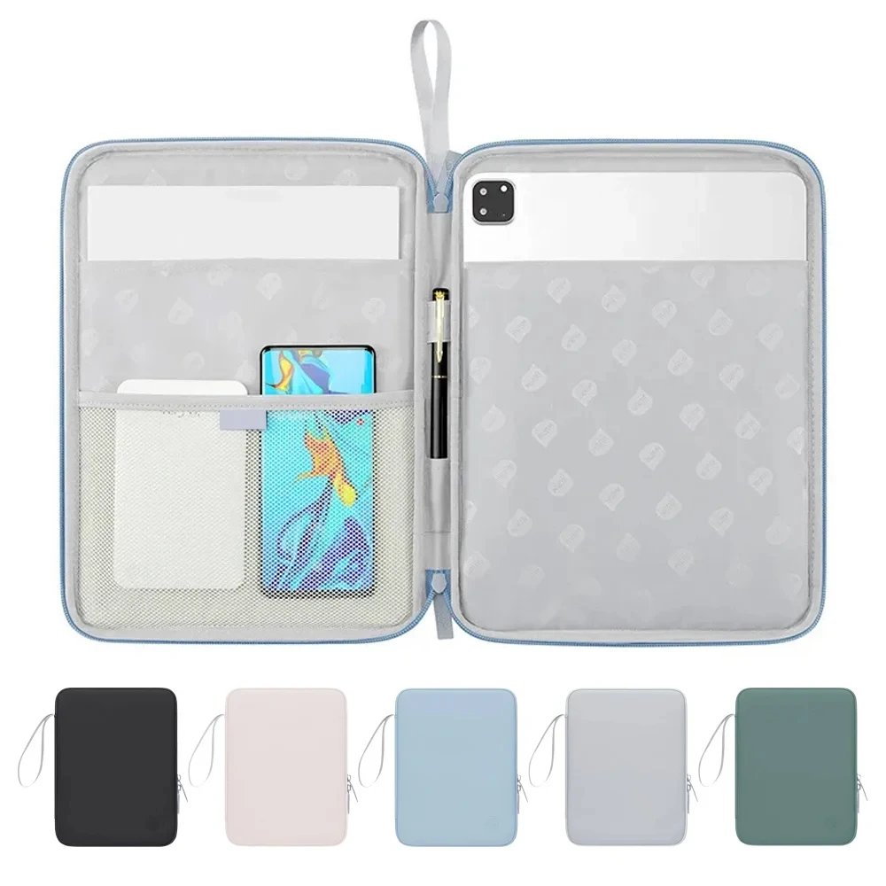 حقيبة يد كم حافظة لجهاز IPad 10th 10.9 غطاء حقيبة 10.2 7/8/9th Pro 11 Mini 6 Air لشاومي سامسونج سحاب مقاوم للماء الحقيبة #1