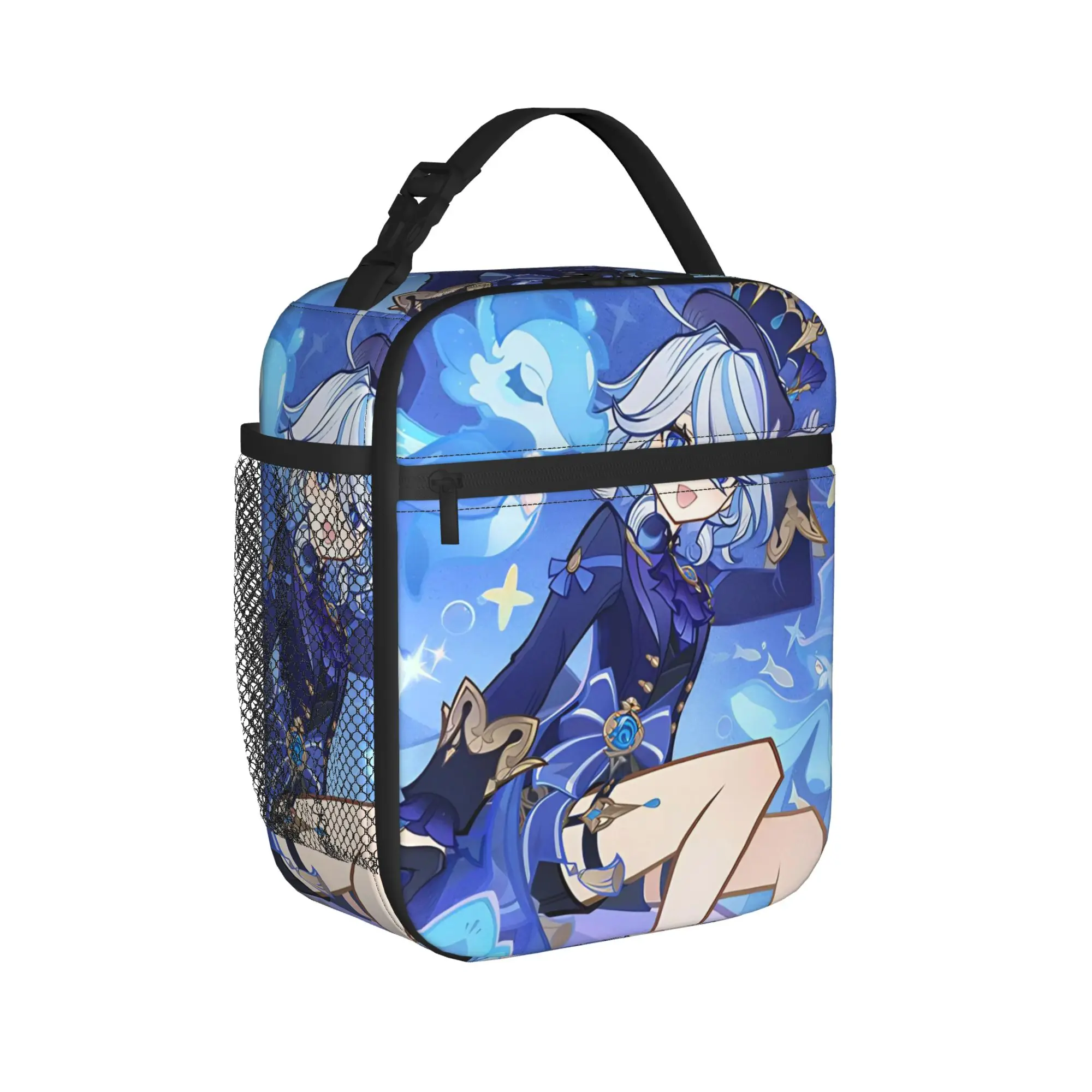 Furina Genshins Impact Thermal Insulated Lunch Bags for Work  Portable Bento Box Thermal Cooler Lunch Boxes