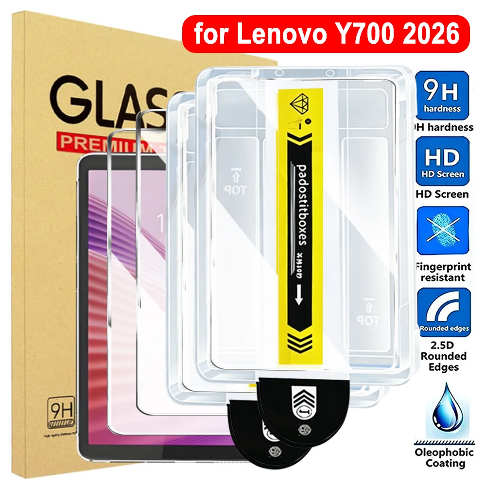 

Auto Installation Tempered Glass Kits for Lenovo Y700 1-2pack Dust-Free Easy To Install Screen Protectors for Lenovo Y700 2026