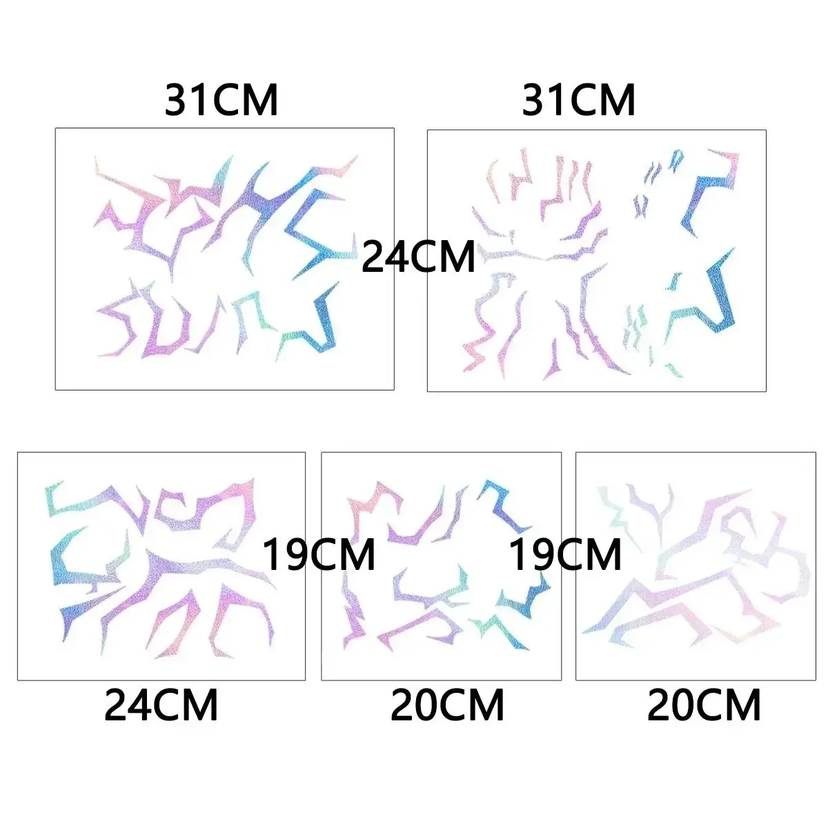 6 قطع وشم ليزر رومي K-pop لعب الأدوار، مروحة نمط رومي للهالوين وشم مؤقت هدية حفلة عيد ميلاد