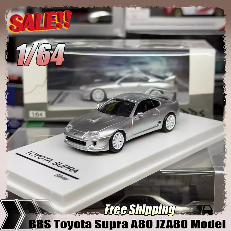 

New In Stock 1:64 BBS Toyota Supra A80 JZA80 Car Alloy Miniature Diecast Toyota limited edition Ornaments Custom Toys Kids Gift