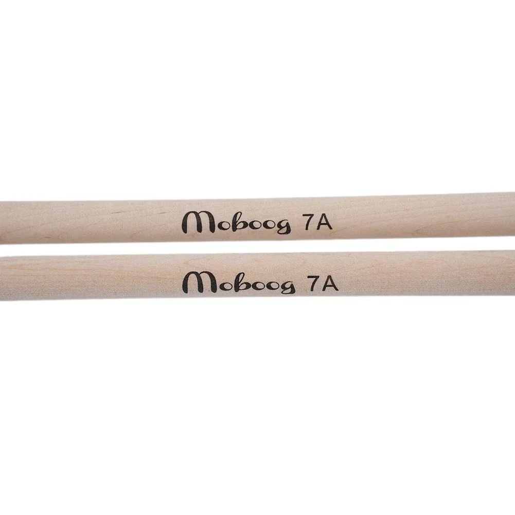 Baquetas de arce 5A 7A, accesorios profesionales de percusión de madera, mazos de tambor Moboog, instrumento Musical para pieza principiante, 1 par