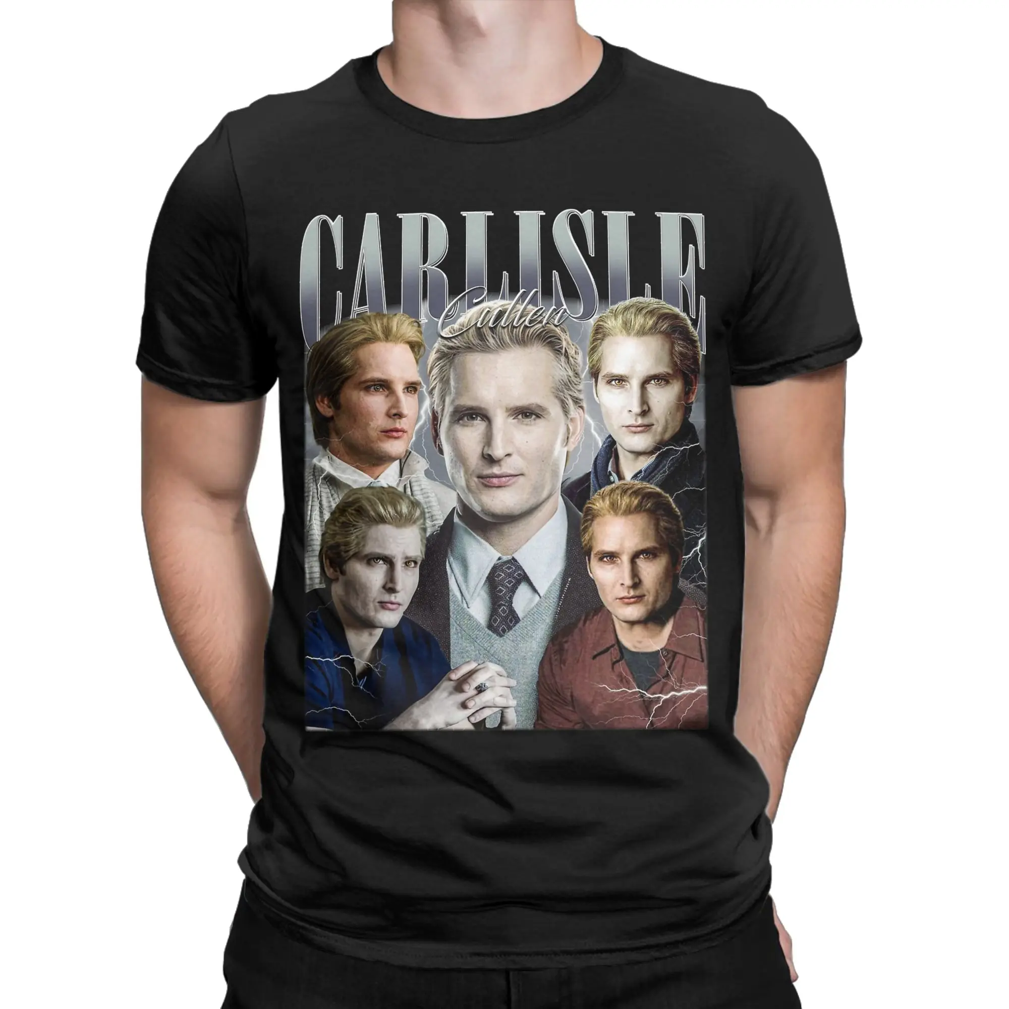 Men Carlisle Cullen Twilight Movie T Shirt  Pure Cotton Tops Funny Short Sleeve Round Neck Tee Shirt Plus Size T-Shirts