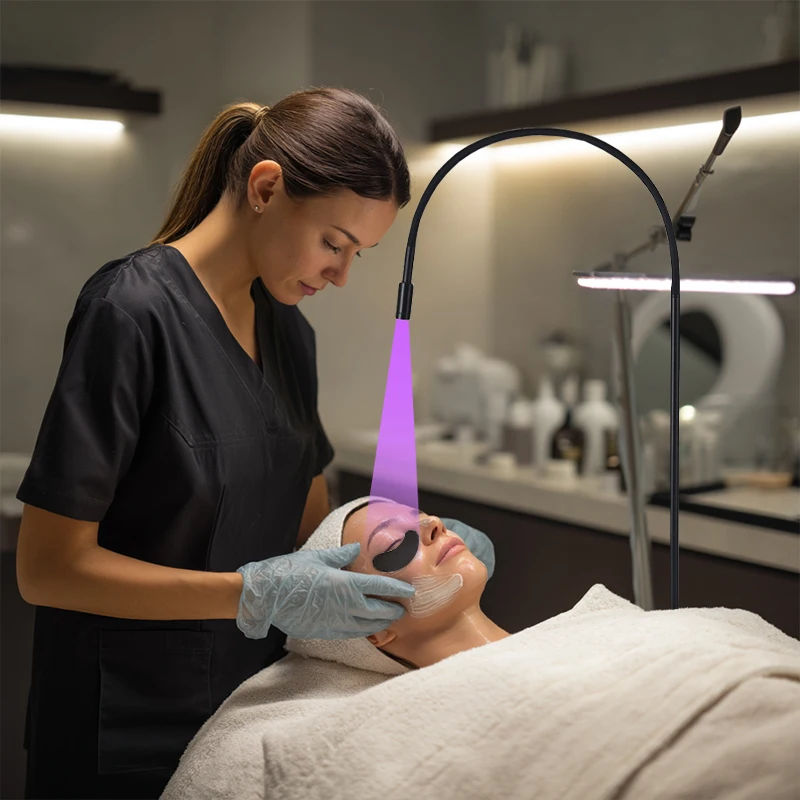 Cola uv para cílios postiços, à prova d'água, ferramentas cosméticas, adesivo roxo, lâmpada de cola uv, ferramentas de maquiagem, almofadas uv