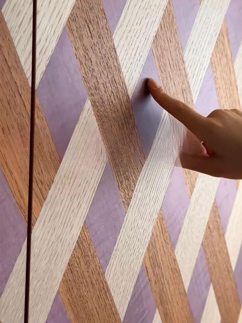 خزانة طلاء نموذجية للغرفة، خزانة ديكور بسيطة من الخشب الصلب، خزانة جانبية لتناول الطعام، خزانة غرفة المعيشة #4