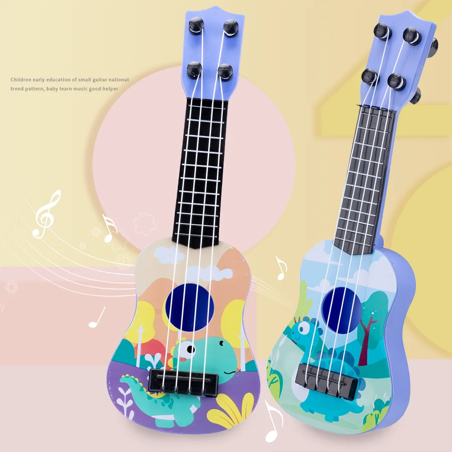 Mini ukelele de juguete para niños y niñas, instrumento educativo de guitarra, regalos para niños