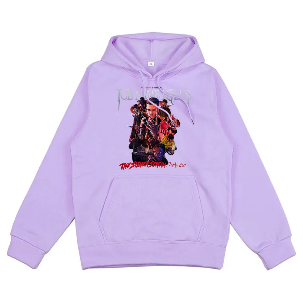 سترات بغطاء رأس شتوية بأكمام طويلة للرجال للجليد ، تسع حالات قتل في هذه اللحظة ، جولة قبلة الموت ، ملابس شوارع هيب هوب ، بلوفرات ، بلوفرات