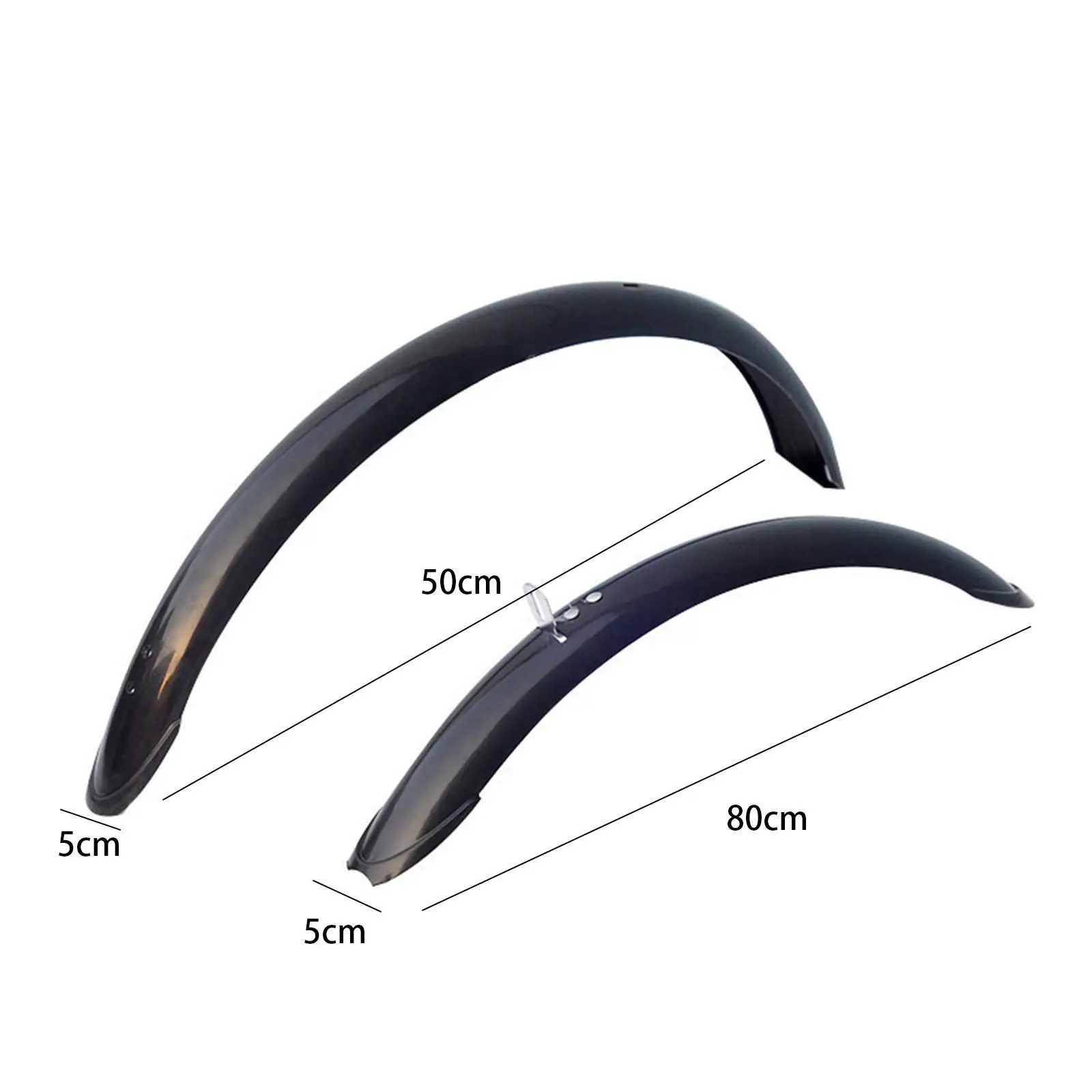 Mountain Bike Mudguards Fenders for 20 inch Tires, Front Rear Mudguard with Mount Hardware, Bicycle Mud Guard, Black