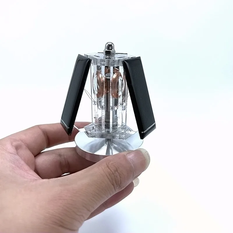 Solar Driven Magnetic Levitation Mendocino Motor Ornament Physics Science Demonstration Model Creative Desktop Art Decor Gift