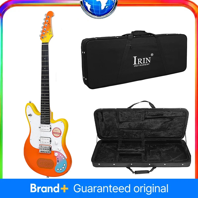 

IRIN R-331MINI Smart Portable Electric Guitar with Built-in Speaker Bluetooth 24 Frets Chrome Enclosed Tuners And Case