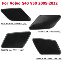 Car Front Headlight Washer Cover Cap Lid Headlamp Washer Spray Nozzle Jet Cap Cover For Volvo S40 V50 2005-2012