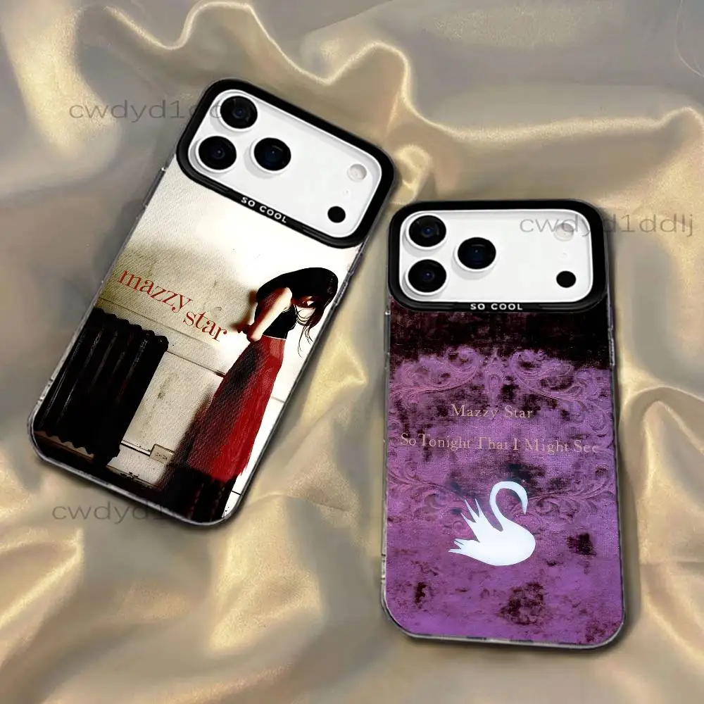 

M-Mazzy Star Among My Swan Phone Case For iPhone 17,16,15,14,13,12,X,8,Pro,Max,Plus,SE4,Air,Mini HD Black IMD Matte