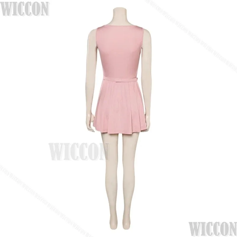 فستان الأميرة القصير من Glinda أزياء الساحرات التأثيرية الشريرة مجموعة أزياء نسائية للعب الأدوار أريانا بدلة وردية 2024 مخصصة؛ 2 ك، 8؛ ج'