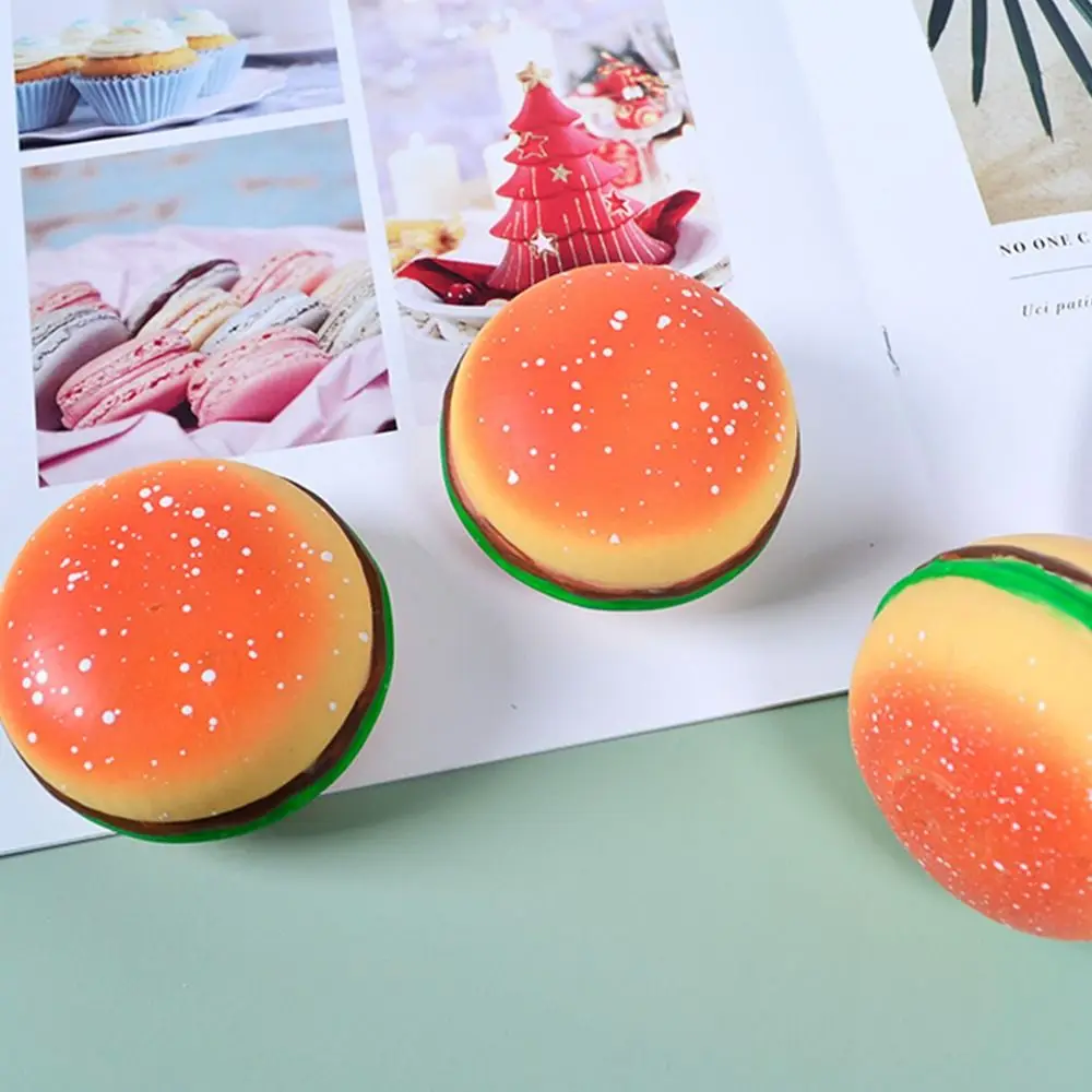 Jouet sensoriel à presser pour Hamburger, crème glacée mignonne, Simulation de nourriture TPR, Fidget, jouet de décompression 3D en Silicone pour enfant