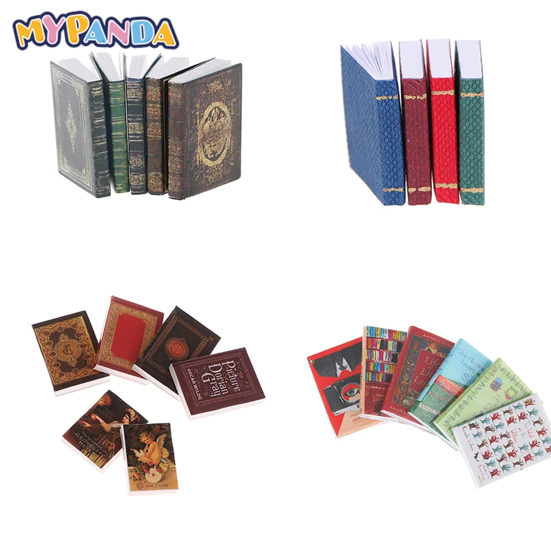 Miniature Mini Small Books Model Furniture Accessories Pretend Toy Dolls Decoration Kid Gift