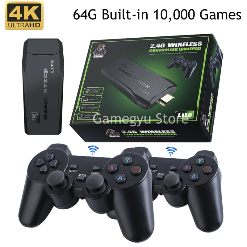 

Game Console With 2.4G Wireless Controller HD Output Video Game Console 600 Classic Game For GBA Family TV Retro Game