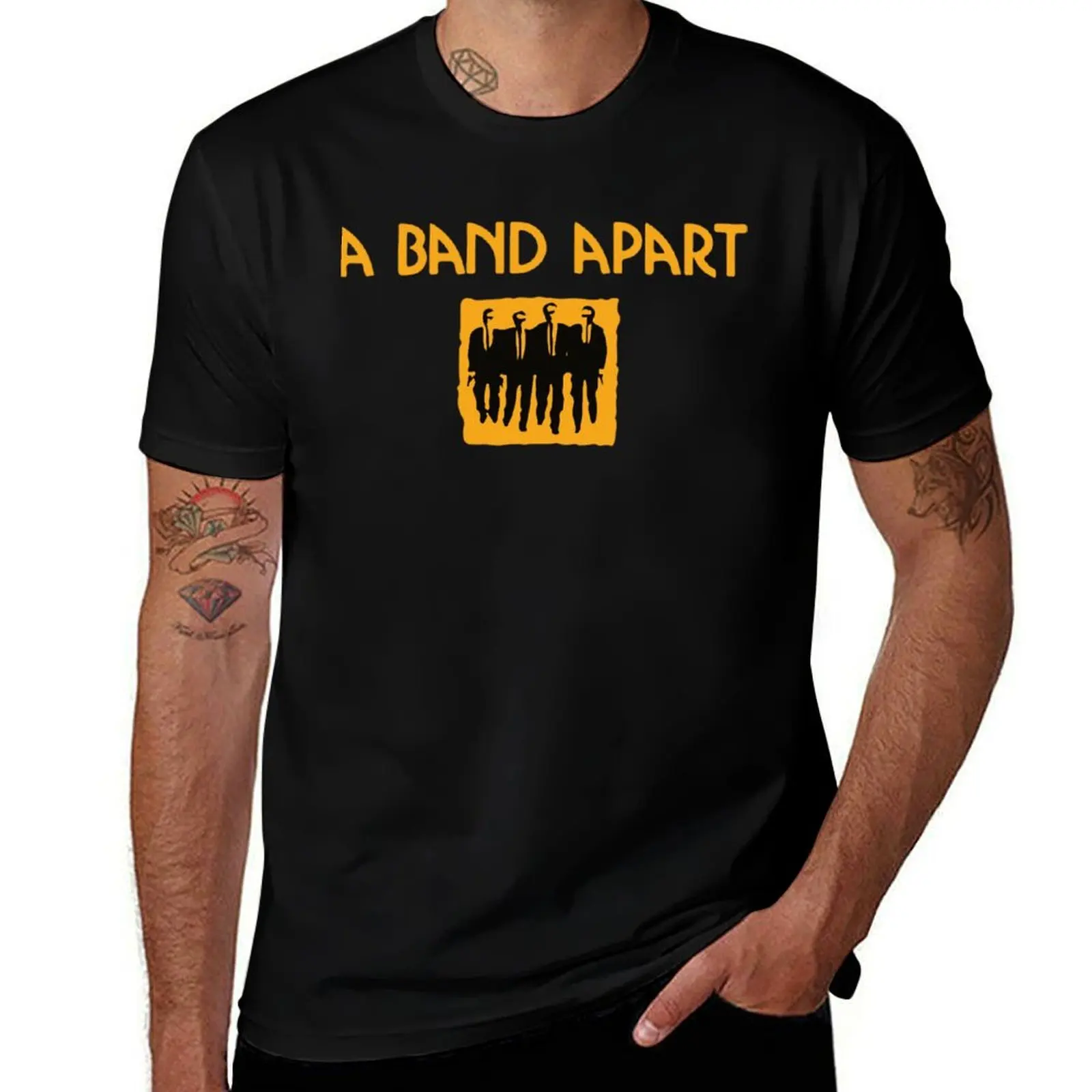 タランティーノ-tシャツ-コットン-tシャツ-メンズ-tシャツ