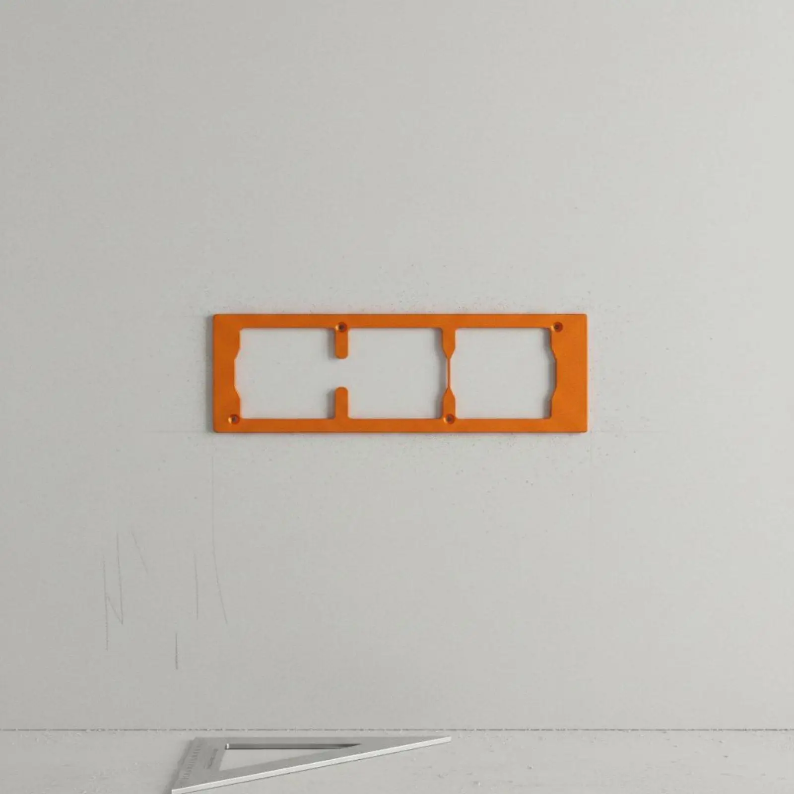 Electrical Box Mounting Template for Switch and Socket Openings with Standard Spacing