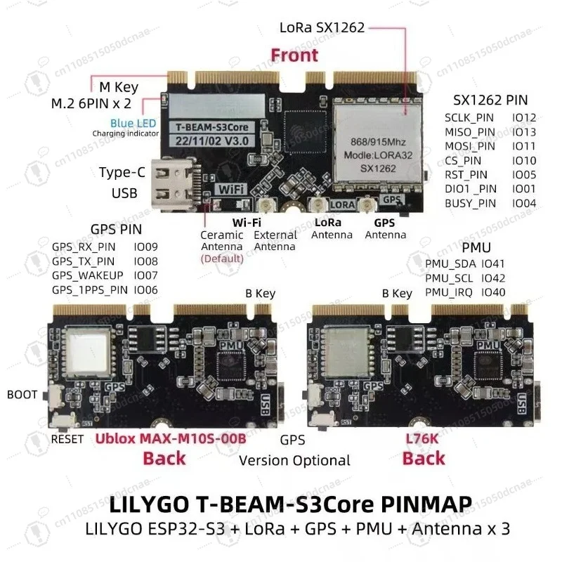 for LILYGO Meshtastic T-Beam SUPREME ESP32-S3 SX1262 Module with GPS