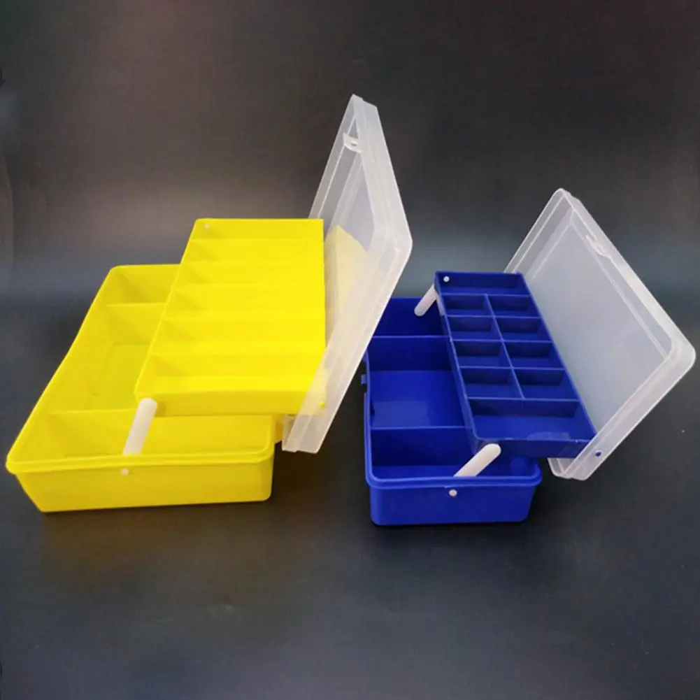 Lure Storage Box Double-deck Storage Case Carp Fishing Accessories Lure Hook Soft Bait Tool Box Portable Fishing Tackle Box