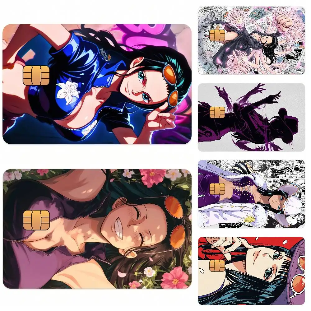 O-One Piece Nico Robin Credit Card Skin Stickers for Bank Card Bus Metro Card Sticker Waterproof Gift