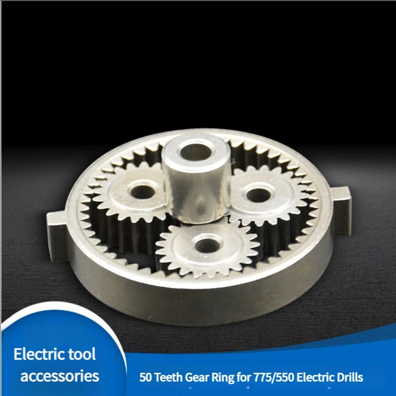 Juego de engranajes planetarios 5 en 1, taladro eléctrico, engranaje epicíclico 21T, anillo de engranaje 50T para llave alimentada por litio 2106, taladro eléctrico 775/550