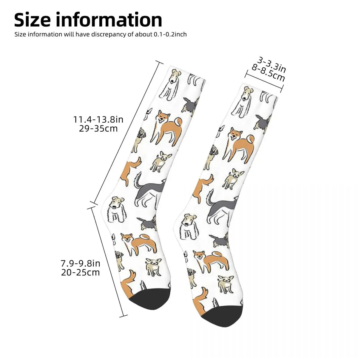 Border Collie Socks Harajuku Super Soft Stockings All Season Long Socks Accessories for Man's Woman's Christmas Gifts