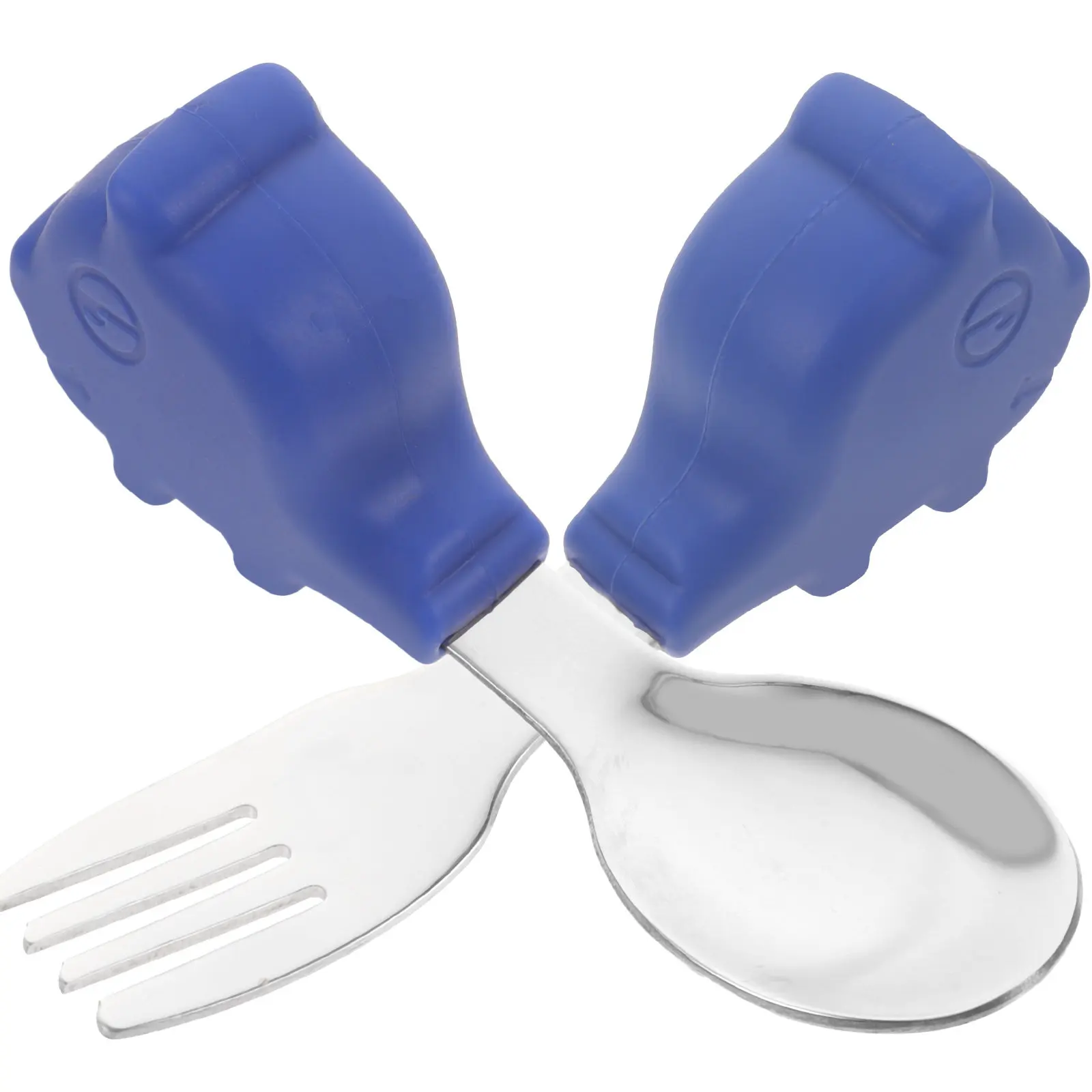

Набор из 1 вилки и ложки для малышей, эргономичная ручка, легко держать, гладкие края, идеально подходит для кормления младенцев, легкий, портативный, для новорожденных