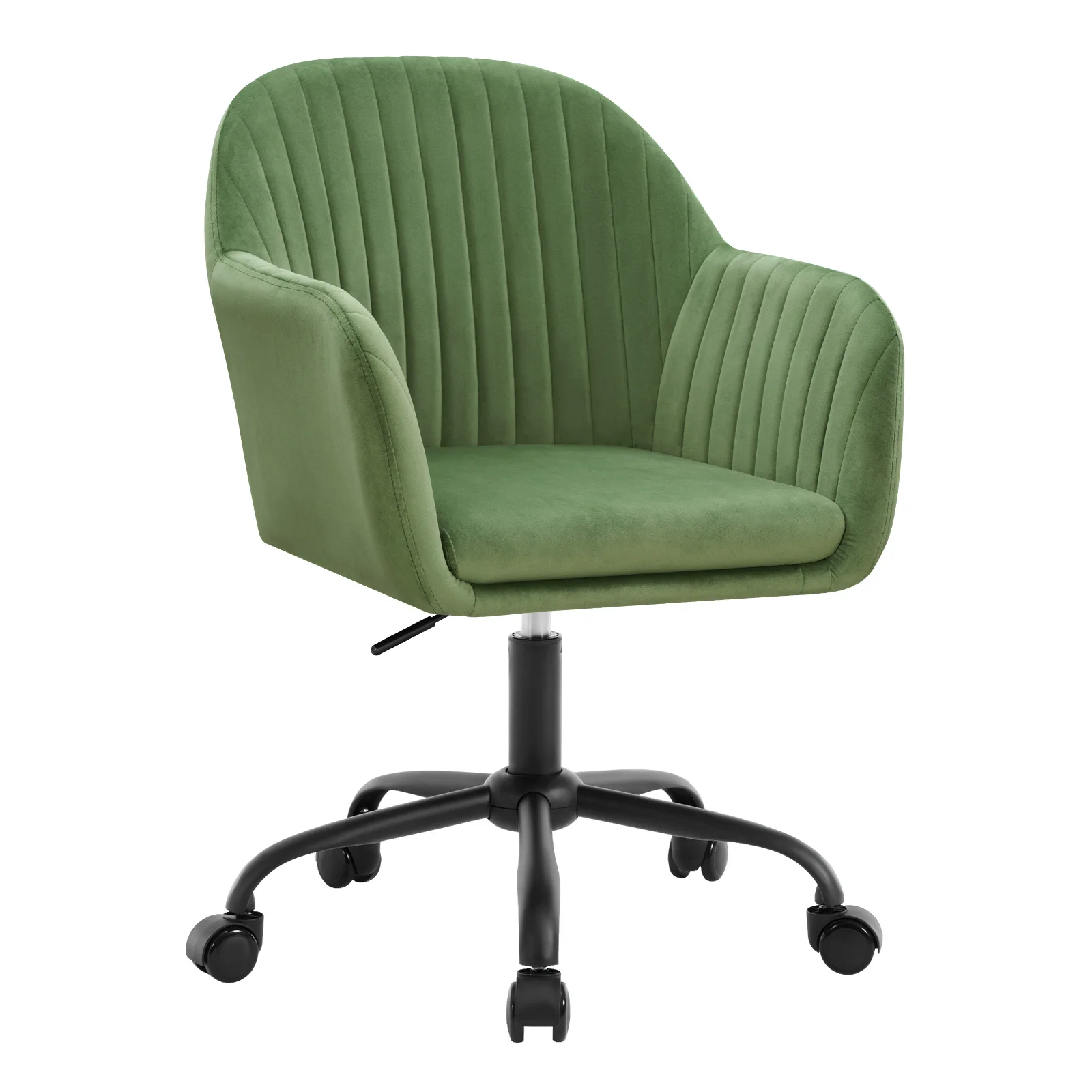 WOLTU Samt-Bürostuhl mit Armlehnen, Rollen, anhebbar, Gaming-Stühle mit hoher Rückenlehne, höhenverstellbar, ergonomischer Arbeits- und Make-up-Stuhl – Detail 32