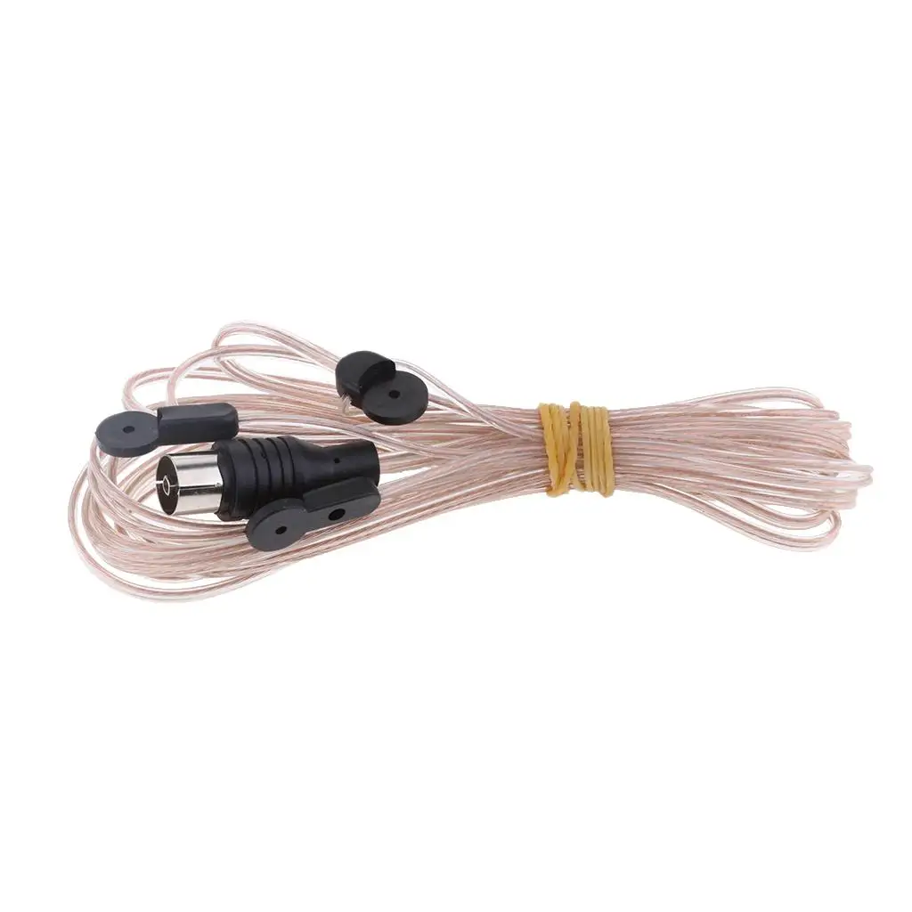 

Indoor FM Dipole T shape Antenna Copper Aerial- Radio Female Pal Connector 75 Ohm for Sony Chaine Stereo Receiver FM antenna