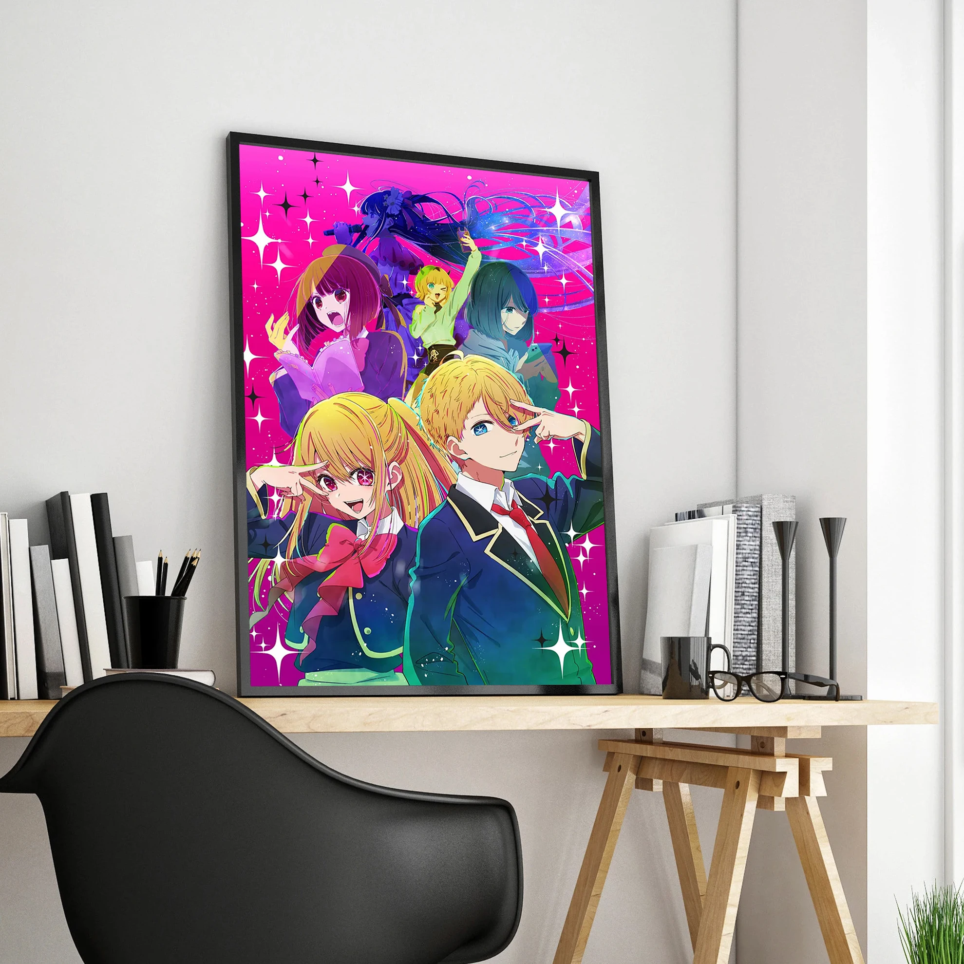 2023 Japan Pop Anime Oshi no Ko Poster Aesthetic Cartoon Music Girl Manga Canvas Print Wall Art Home Kids Kawaii Room Decor Gift