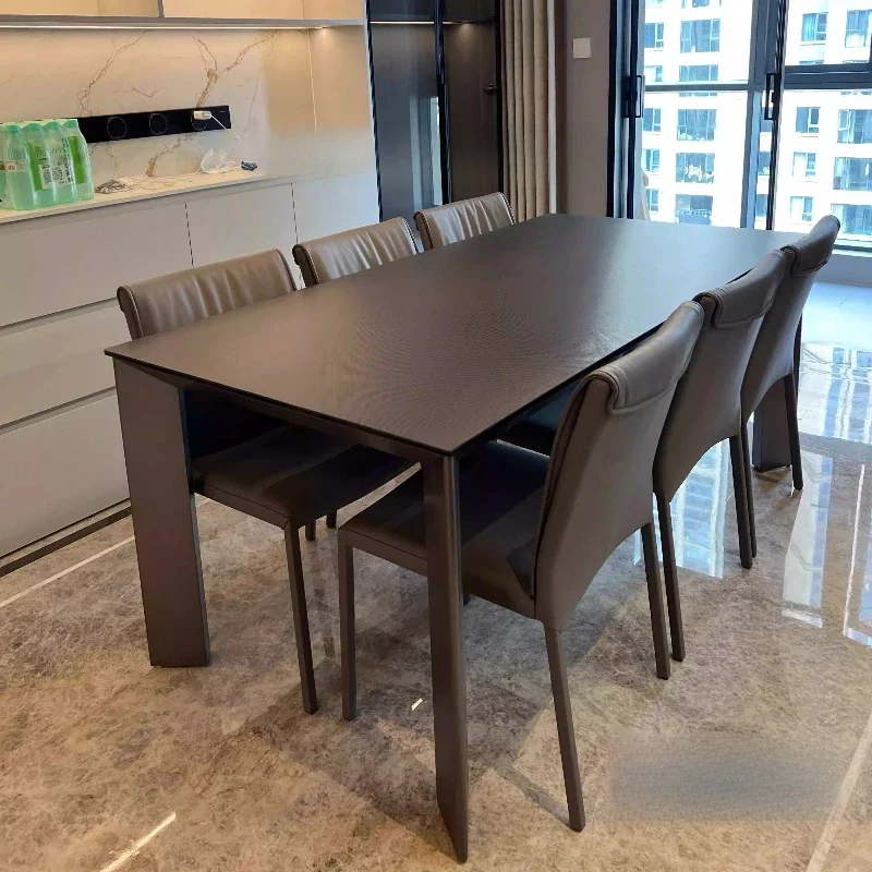 LJY Restaurant Modern Dining Table Mid Century Wood Space Saving Dining Table Writing Conference Mesas De Jantar Kitchen Furnitu
