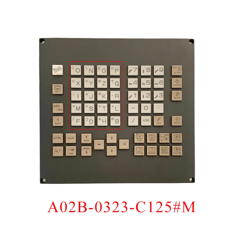 A02B-0323-C125#T A02B-0323-C125#M Fanuc MDI Unit / Keyboard (used test ok)