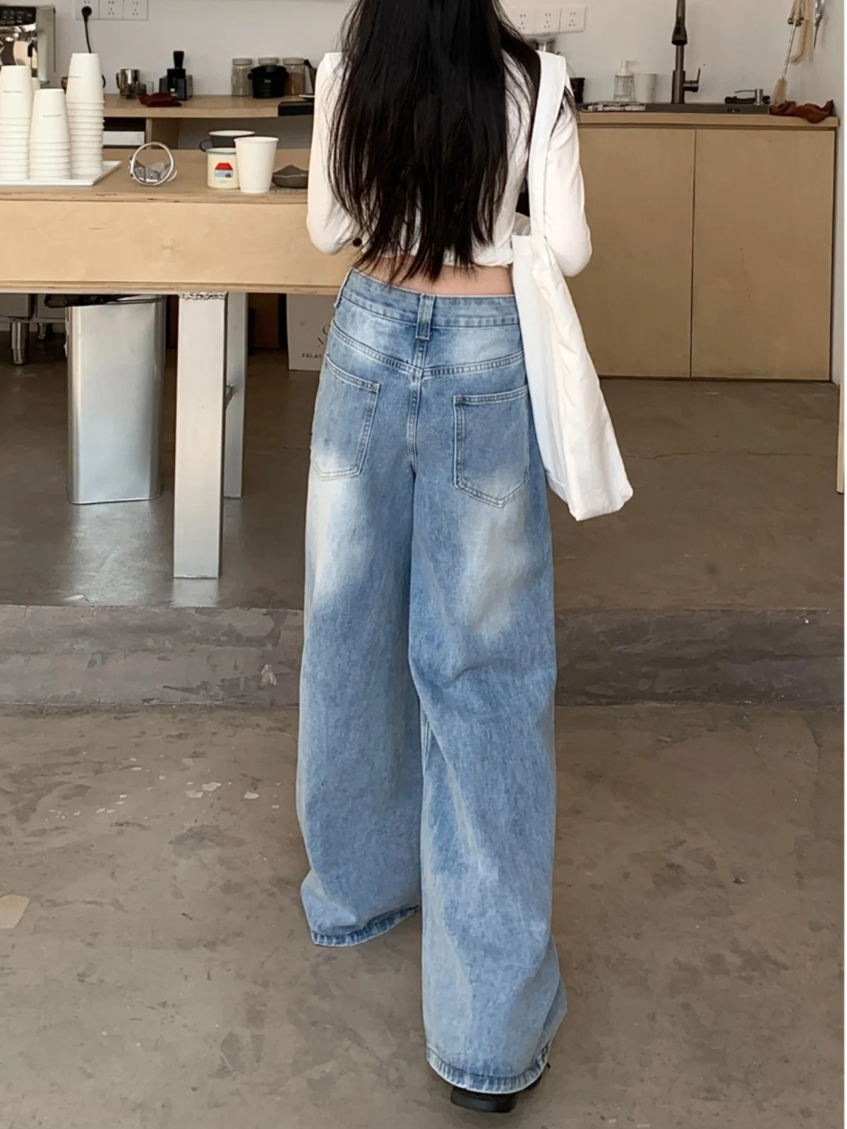 

Jeans Stretch Baggy For Woman High Waisted Flared Bell Bottom Bootcut Trumpet Leg Lengthening Pear Shaped Silhouette Female