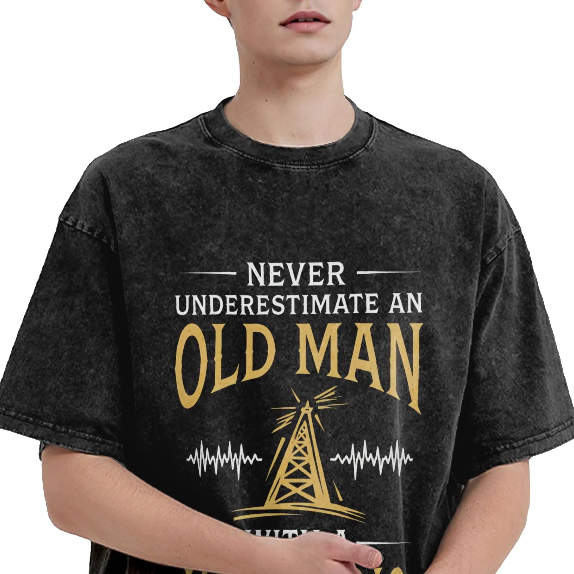 Ham Radio Operator Amateur Radio T Shirt Summer Streetwear T-Shirts Cotton Leisure Tshirt For Men Short Sleeves Pattern Tees