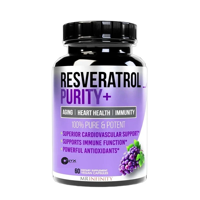 

Highly purified and utilizable antioxidant supplement of trans resveratrol - promotes cell repair, DNA -60 capsules
