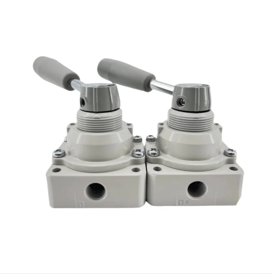 Pneumatic three-position four-way directional manual valve control valve VH200/202/VH211/212-02