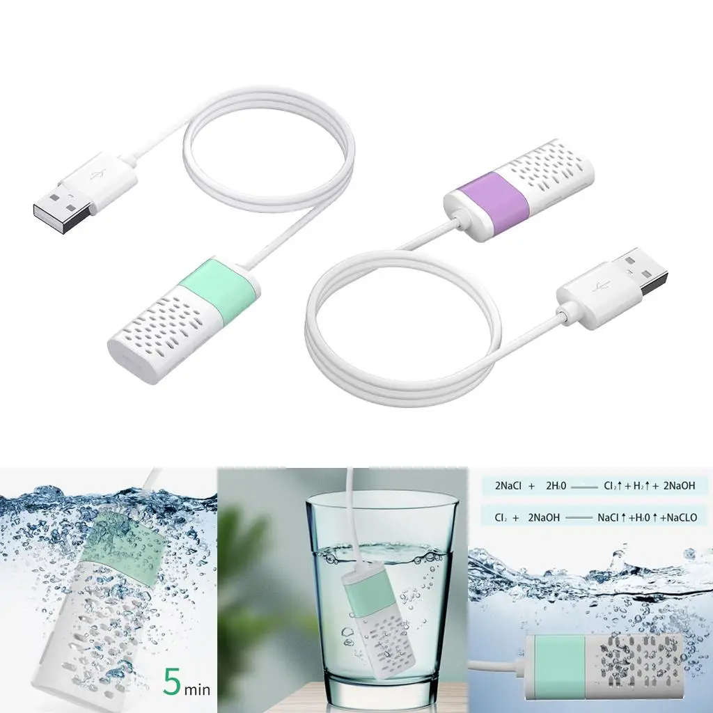 2 Stuks Hypochlorous Water Generator Usb Desinfectie Wasmiddel Maker